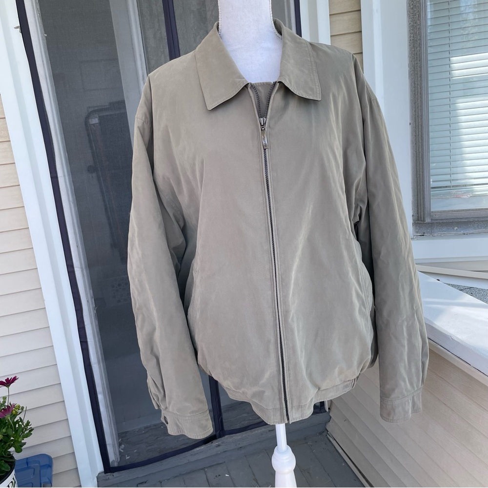 Claiborne Outwear Microfiber Thermolite Bomber Jacket Size XXL
